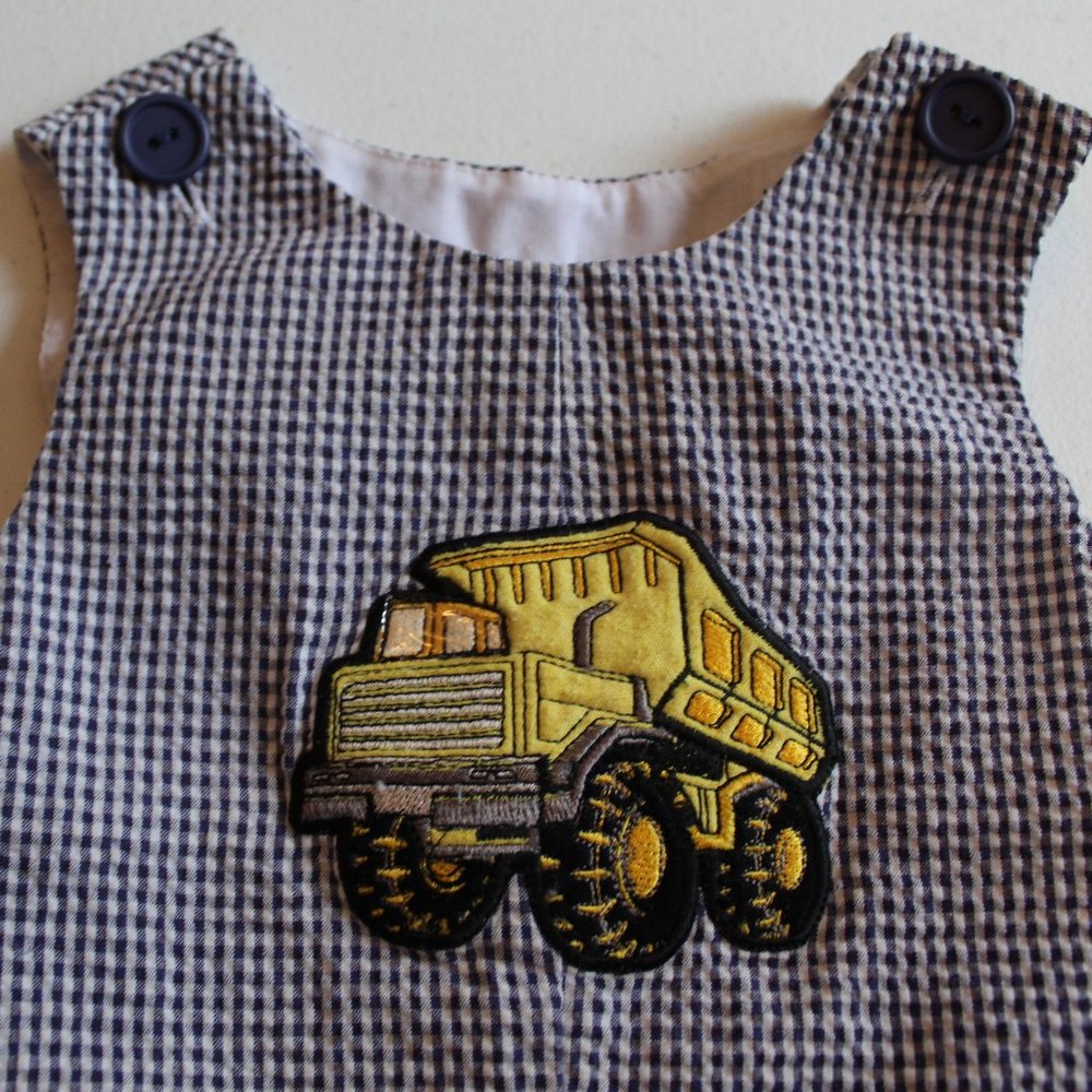 Seersucker shorts romper
